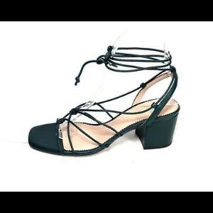 LAST CALL J Crew Odette Knotted Ankle Tie Sandals Heels 6 New